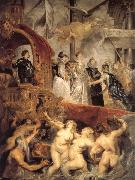 Peter Paul Rubens Mary arrivel Race of horse Spain oil painting artist
